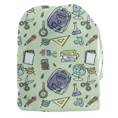 Hand Drawn Pattern School Drawstring Pouch (3xl) by Vaneshart