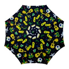 Seamless Brazilian Carnival Pattern With Musical Instruments Golf Umbrellas by Vaneshart