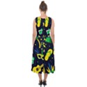 Seamless Brazilian Carnival Pattern With Musical Instruments Midi Tie-Back Chiffon Dress View2