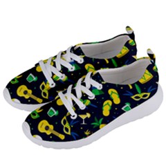 Seamless Brazilian Carnival Pattern With Musical Instruments Women s Lightweight Sports Shoes