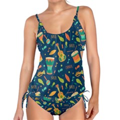 Brazil Musical Instruments Seamless Carnival Pattern Tankini Set by Vaneshart