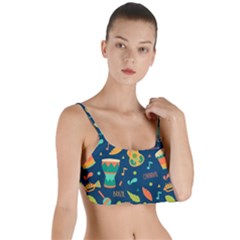 Brazil Musical Instruments Seamless Carnival Pattern Layered Top Bikini Top  by Vaneshart