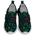 Guitars Musical Notes Seamless Carnival Pattern Kids  Velcro No Lace Shoes View1