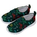 Guitars Musical Notes Seamless Carnival Pattern Kids  Velcro No Lace Shoes View2