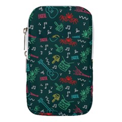 Guitars Musical Notes Seamless Carnival Pattern Waist Pouch (small) by Vaneshart