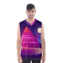 Egyptian Pyramids Night Landscape Cartoon Men s Basketball Tank Top View1