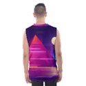 Egyptian Pyramids Night Landscape Cartoon Men s Basketball Tank Top View2