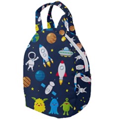 Big Set Cute Astronauts Space Planets Stars Aliens Rockets Ufo Constellations Satellite Moon Rover V Travel Backpacks by Vaneshart