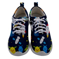 Big Set Cute Astronauts Space Planets Stars Aliens Rockets Ufo Constellations Satellite Moon Rover V Athletic Shoes by Vaneshart