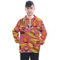 Seamless Pattern Mexican Food Hat Traditional Men s Half Zip Pullover View1