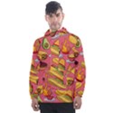 Seamless Pattern Mexican Food Hat Traditional Men s Front Pocket Pullover Windbreaker View1