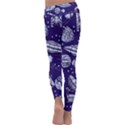 Space Sketch Seamless Pattern Kids  Lightweight Velour Classic Yoga Leggings View4