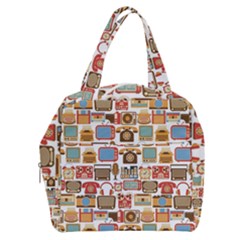 Vintage Gadget Seamless Pattern Boxy Hand Bag by Vaneshart