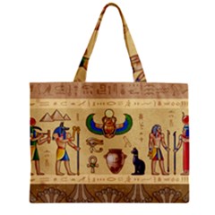 Egypt Horizontal Illustration Zipper Mini Tote Bag by Vaneshart