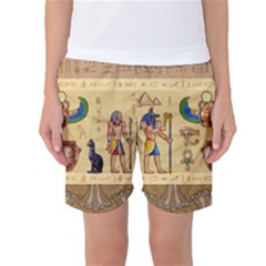 Egypt Horizontal Illustration Women s Basketball Shorts by Vaneshart