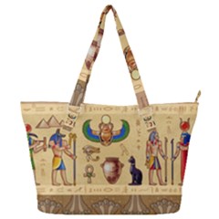 Egypt Horizontal Illustration Full Print Shoulder Bag by Vaneshart