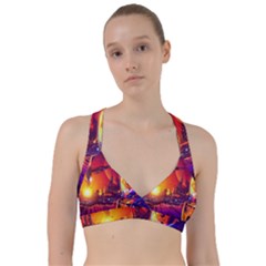 Far Future Human Colonization Sweetheart Sports Bra by Vaneshart