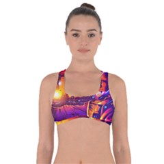 Far Future Human Colonization Got No Strings Sports Bra by Vaneshart