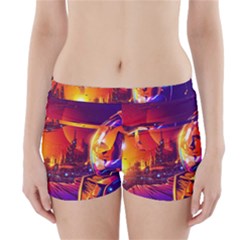 Far Future Human Colonization Boyleg Bikini Wrap Bottoms by Vaneshart