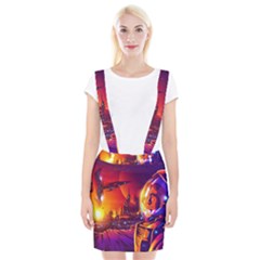 Far Future Human Colonization Braces Suspender Skirt by Vaneshart