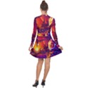 Far Future Human Colonization Long Sleeve Panel Dress View2