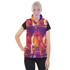 Far Future Human Colonization Women s Button Up Vest by Vaneshart