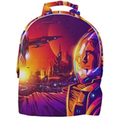 Far Future Human Colonization Mini Full Print Backpack by Vaneshart