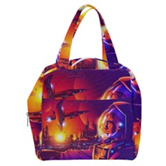 Far Future Human Colonization Boxy Hand Bag by Vaneshart