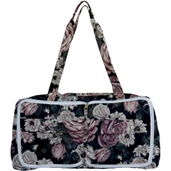 Elegant Seamless Pattern Blush Toned Rustic Flowers Multi Function Bag by Vaneshart