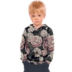 Elegant Seamless Pattern Blush Toned Rustic Flowers Kids  Overhead Hoodie by Vaneshart