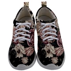 Elegant Seamless Pattern Blush Toned Rustic Flowers Mens Athletic Shoes by Vaneshart