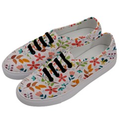 Colorful Ditsy Floral Print Background Men s Classic Low Top Sneakers by Vaneshart