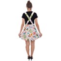 Colorful Ditsy Floral Print Background Velvet Suspender Skater Skirt View2