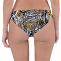 Crazy Abstract Doodle Social Doodle Drawing Style Reversible Hipster Bikini Bottoms View2