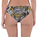 Crazy Abstract Doodle Social Doodle Drawing Style Reversible Hipster Bikini Bottoms View4