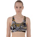 Crazy Abstract Doodle Social Doodle Drawing Style Back Weave Sports Bra View1