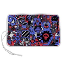 Cute Halloween Monsters Set Background Pen Storage Case (m) by Vaneshart