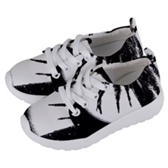 Black And White Tropical Moonscape Illustration Kids  Lightweight Sports Shoes