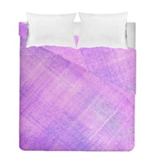 Plaid In Pink Duvet Cover Double Side (full/ Double Size) by Sbari