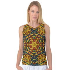 Yuppie And Hippie Art With Some Bohemian Style In Women s Basketball Tank Top by pepitasart