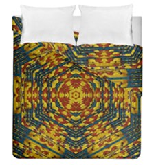 Yuppie And Hippie Art With Some Bohemian Style In Duvet Cover Double Side (queen Size) by pepitasart