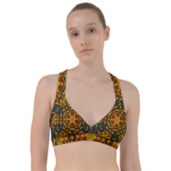 Yuppie And Hippie Art With Some Bohemian Style In Sweetheart Sports Bra by pepitasart