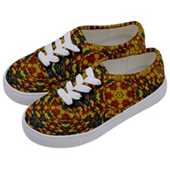 Yuppie And Hippie Art With Some Bohemian Style In Kids  Classic Low Top Sneakers by pepitasart