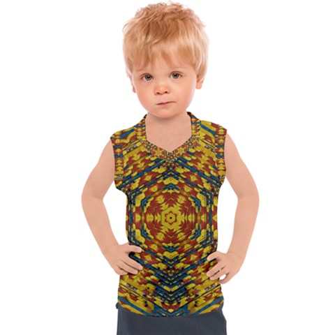 Yuppie And Hippie Art With Some Bohemian Style In Kids  Sport Tank Top by pepitasart