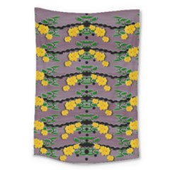 Plumeria And Frangipani Temple Flowers Ornate Large Tapestry by pepitasart