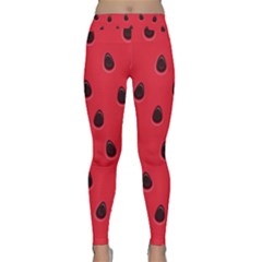 Seamless Watermelon Surface Texture Classic Yoga Leggings