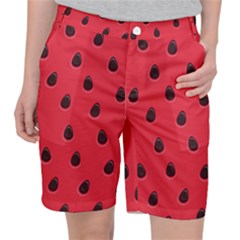 Seamless Watermelon Surface Texture Pocket Shorts by Vaneshart