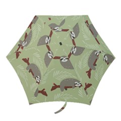 Sloths Pattern Design Mini Folding Umbrellas by Vaneshart