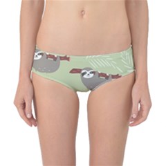 Sloths Pattern Design Classic Bikini Bottoms by Vaneshart