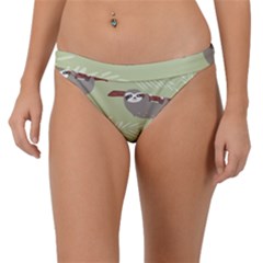 Sloths Pattern Design Band Bikini Bottom by Vaneshart